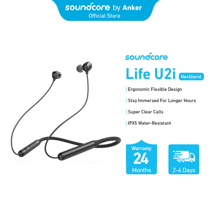 Soundcore Life U2i Bluetooth Neckband A3213 Patented BassUp