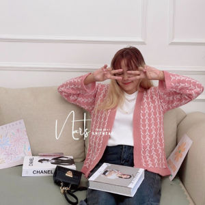 Edrea Crop Cardy / Atasan Baju Rajut Wanita / Cardigan Rajut / Cardigan Rajut Korea