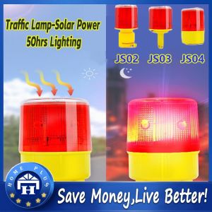 【Local delivery】 LED Solar Power Warning Light Flashing Construction Safety Road Barricade Traffic Automatic Vehicle Signal Beacon Lamp Solar Power Traffic Lamp