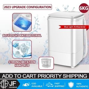 VOLYHUB 5 KG Blue Light Sterilization Washing Machine 5/10 kg Household Semi-Automatic Small Size Twin Tub Washing Machine -With Dryer