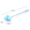 Bàn chải Chà Toilet 2 Đầu - Cọ bồn cầu toilet 2 đầu chà vệ sinh nhà tắm cán dài lông chổi mềm bằng nhựa cao cấp. 