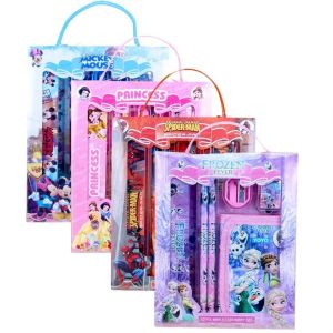 LKMART ของขวัญคริสต์มาส เด็กๆ การ์ตูน แช่แข็ง ดินสอคมชัด มิกกี้เมาส์ กล่องดินสอ เครื่องเขียนสำหรับเด็ก ชุดเครื่องเขียนสำหรับโรงเรียน ชุดเครื่องเขียน