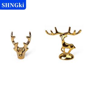 [COD] 🔥🔥🔥SHNGki Nai sừng tấm bức tượng Bắc Âu Giáng sinh Tuần lộc nghệ thuật bức tượng Cổ điển vàng thủ công mỹ nghệ trang trí bàn trang trí quà tặng