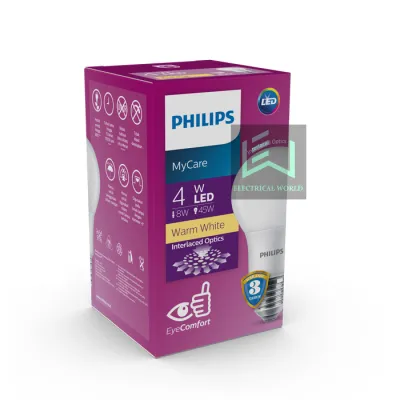 Philips LED Bulb Mycare 3W 4W 6W 8W 10W 12W 14.5W 19W Essential 5W 7W 9W 11W 13W 15W Lampu Putih Kuning 3 4 5 6 7 8 9 10 11 12 13 14.5 15 19 W