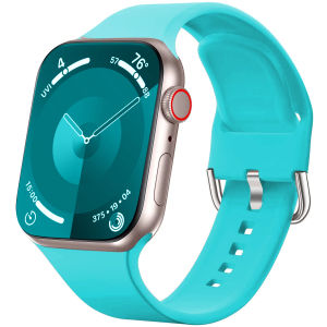Silicone Strap for Apple Watch Ultra 49mm 44mm 40mm Women Men 45mm 41mm 38mm 42mm iWatch Series 9 8 SE 7 6 5 4 3 2 1 Sport Band