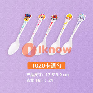 I know Spoons for Kids PAW Patrol Children Toddlers Cartoon Spoon Chase Rocky Rubble Skye（5pcs-Random style）