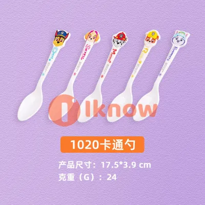 Spoons for Kids PAW Patrol Children Toddlers Cartoon Spoon Chase Rocky Rubble Skye（5pcs-Random style）