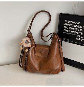 Yao Xiaoyu Retro Tote Womens 2025 Winter Large Capacity Totes K-style Shoulder Messenger Bag BackpackK
