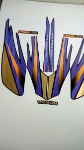 striping stiker honda GL MAX 96 97 hitam ungu kualitas terbaik