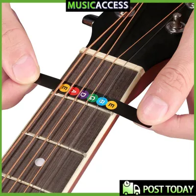 Innovative Guitar Fretboard Note Decals Fingerboard Frets Map Sticker for Beginner Learner
