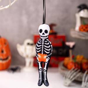 YILU Halloween Hanging Pendant Pumpkin Black Cat Ghost Skull Horror Doll Ornament Outdoor Home Party Halloween Decoration
