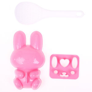 【จัดส่งภายใน 2-3 วัน】 แม่พิมพ์สำหรับทำซูชิแบบทำแซนวิช แม่พิมพ์สำหรับทำซูชิรูปกระต่ายแบบทำมือ1ชุด