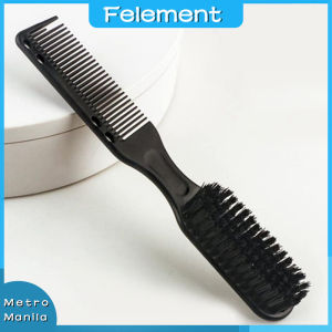 2 In 1 Men Beard Brush Comb Small Beard Styling Brush Barber Vintage Beauty Tool Comb