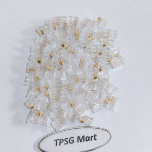 Đầu RJ12 6 Pin 6P6C (Chuẩn đầu Rj12 6P6C Rj12 6 tim Rj 12 6Pin Rj12 6 line) / Bịt 100 đầu