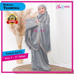 Mukena Anak Perempuan 10 Sampai 12 Tahun Yasmina Mukenah 2 Fungsi Resleting Dagu By Chazmine