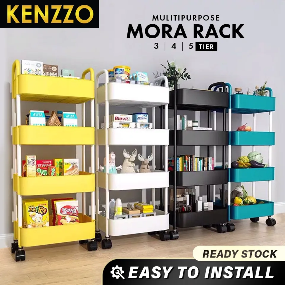 KENZZO : MORA 3 /4/5 Tier Multifunction Storage Trolley Rack