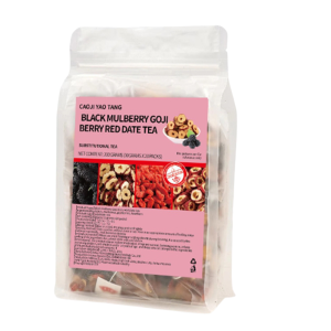 Mulberry Black Wolfberry Red Date Tea (5g X 30 Bags) For Men To Nourish The Kidneys Liver  And Lungs And Replenish Energy黑枸杞桑葚红枣茶