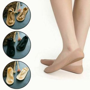 [Lady Sugar]1Pair/3Pairs  Arch Support 3D Socks Invisible Boat Socks Foot Massage Health Care Women Summer Ice Silk Heels Socks on Sale