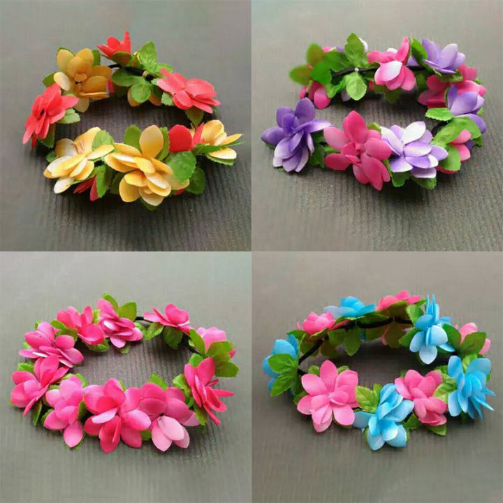 Mahkota Bunga Melingkar Tali Hiasan Kepala Flower Crown