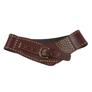 Đinh tán Studded Đai Cincher thẩm mỹ vành đai thời trang thắt lưng phong cách Rock Cô Gái Dây thắt lưng Thắt lưng miền Tây PU Dây thắt lưng cho quần Short váy