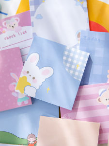 Sticky Notes 80pcs Cute Sticky Note Korean Creative Design Sticky Note Pads Stationery Journaling Material