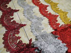 Renda Bordir Murah Panjang 45 Meter Lebar 20cm Motif Galunggung