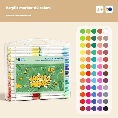 ENMY Acrylic Marker Pen Acrylic color Paint Drawing Colour Painting Art Multi Surface Use magic Marker Pen acrylic painting set school stationery
