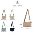 JIELSHI HAPPY 83663-J# Slingbag Tas Selempang Wanita Casual Kekinian Bahan Parasut Crinkle Anti Air. 