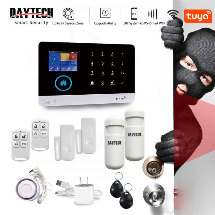 DAYTECH TUYA SMART GSM Alarm System Smart Home Sensor