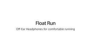 Sony Float Run WI-OE610 Bluetooth Open-Ear Sports Headphones Wireless Running Headset IPX4 10H Battery Lightweight