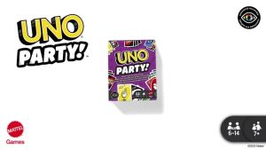 UNO Party! Card Game for Large Groups Family Party Game with Special Rules Cards Fun Multiplayer Strategy Card Mattel