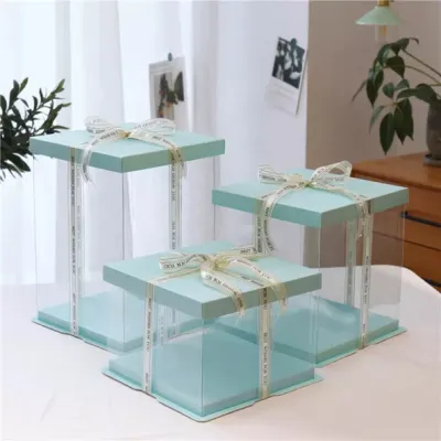 Square Acetate Clear Cake Boxes