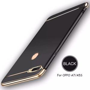 For OPPO A7/A5S Hard Case 3 in 1 Full Protection Hard Matte Plating Case Phone Cover for OPPO A7/A5S Casing
