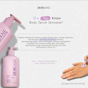 BODY SERUM SKINSANE SR12 250 ml WHITENING LOTION MENCERAHKAN WANGI AWET TAHAN LAMA BPOM