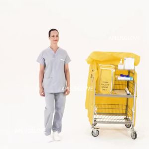 PPE Isolation Gown (1 PCS) SMS Surgical Baju PPE Suit Non Woven PE/PP 1Pc Waterproof & Breathable Chemistry防护服 隔离衣