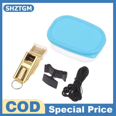 SHZTGM Professional Football Referee Whistles With Lanyard Box Big Sound Plastic Whistles Basketball Whistles Coach Equipment