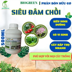 Phân cá hữu cơ dạng nước biogreen cung cấp dinh dưỡng cho cây trồng giúp cây phát triển bung đọt mập thân xanh lá trên rau màu hoa hồng cây ăn quả cây thủy canh cây trong nhà chai 500ml