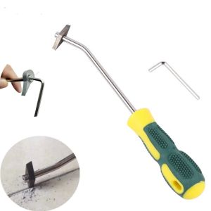 LMS70 Tungsten Steel For Floor Wall Seam Smooth Scraper Tile Cleaning Tools Tiles Gap Cleaner Drill Cement Cleaning Tool Ceramic Tile Grout Remover Caulking Finisher