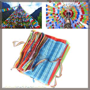 [Carmelun] 8.4m 30 Sheets 5Colors Religious Flags Tibetan Supplies Prayer Flag