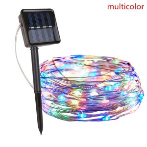 Solar light Christmas Light LED Outdoor 12M String Lights Fairy Christmas Party Garden Waterproof Lights Christmas Light Holiday Party Lights