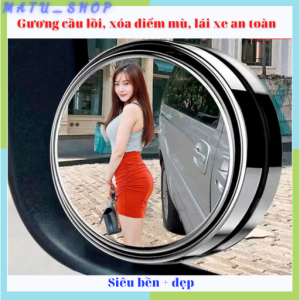 Gương cầu lồi ô tô gắn kính chiếu hậu xe hơi (giá 1 đôi)