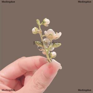 [COD] Modingdue Retro Temperament Green Jasmine Brooch For Women Weddings Banquet Office Brooch Gifts Clothes Pin Accessory Ornament