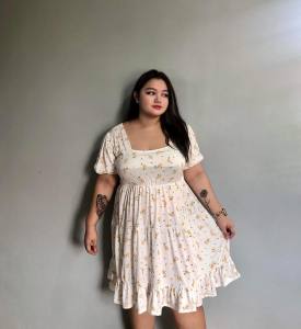 BIG SIZEBETINA TIER DRESS 🔅SIZE: 2XL-4XL 🔅FABRIC: COTTON SPANDEX