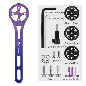Tây đi xe đạp máy tính Xe Đạp Giá mở rộng Đèn xe đạp Camera hành động Bracket chủ Máy đo tốc độ xe đạp núi cho wahoo/Garmin/bryton/Black Bird/xoss