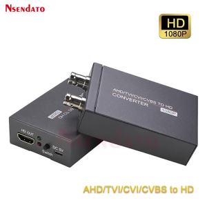 Full HD AHD TVI CVI CVBS to HDMI Signal Converter Adapter 4 in 1 HDMI AHD Video Converter For PC CCTV Security IP Camera