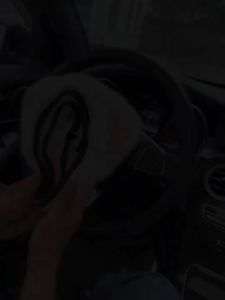 Universal Plush Ears Steering Wheel Cover Elastic No Inner Ring Soft Car Handle Protector