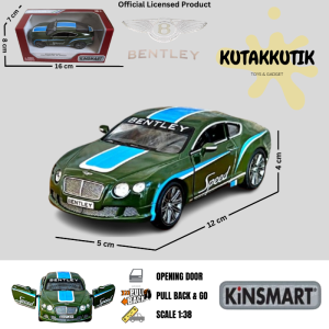 Kinsmart Mainan Mobil Koleksi Diecast Mobil Sedan 2012 Bentley Continental GT Speed Skala 1:38