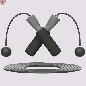 Dây Nhảy Không Dây Quả Bóng Tạ - Dây Nhảy Giảm Cân Thể Dục Có Thể Điều Chỉnh Độ Dài -Màu đen màu hồng