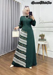 GAMIS TWILL KANCING KLOK BUSUI SIZE S SAMPAI JUMBO BISA SERAGAM