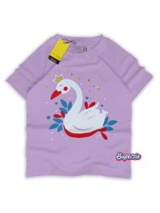Atasan anak perempuan grosir kaos distro kartun cewek ANGSA UNGU Abadigrosir